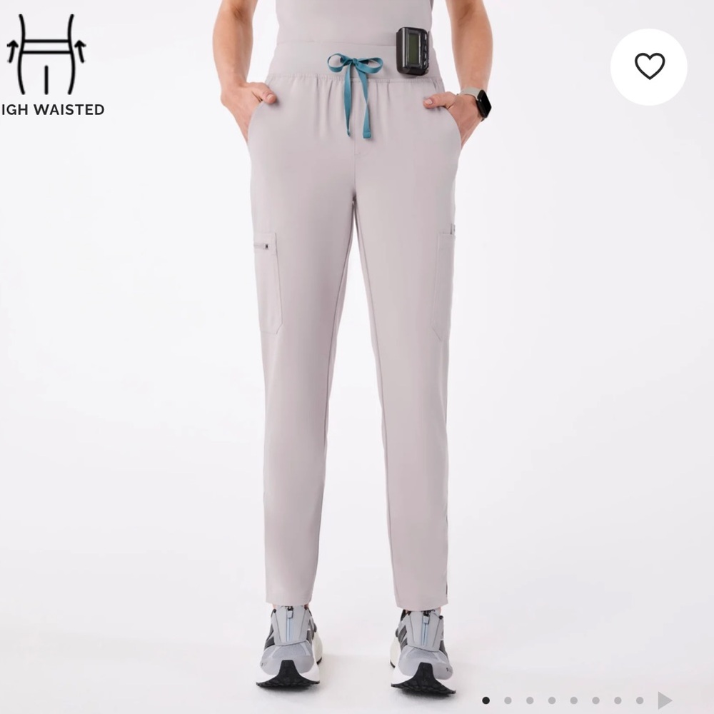 Figs - Slate High Waisted Yola Skinny Scrub Pant